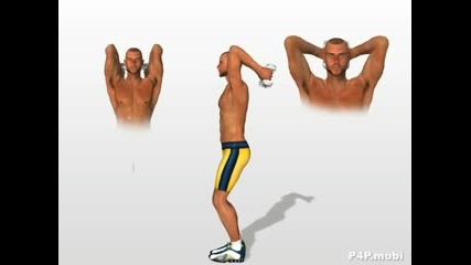 Бодибилдинг упражнения - Разгъване на трицепс от стоеж 