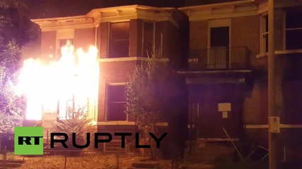 USA: Ferguson house ablaze after police fatally shoot 18-yr-old black male