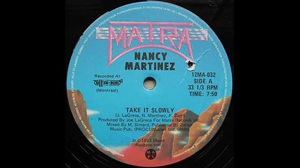 Nancy Martinez - Take It Slowly ( Club Mix ) 1983