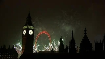 New Year 2011 London Fireworks (hq)