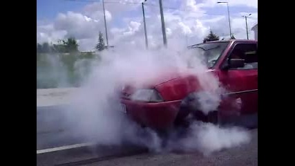 Citroen Ax burnout