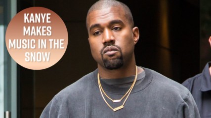 Kanye West is working on new music at a ski resort