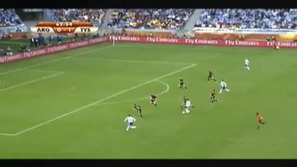 Аржентина срещу Германия 0 - 4 [голове и добри положения] Wc 2010