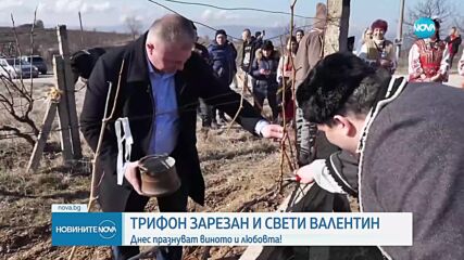 Отбелязваме Трифон Зарезан и Свети Валентин
