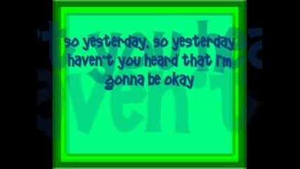 Hilary Duff - So Yesterday[lyrics]