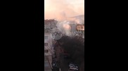 Пожар горя в блок във Варна