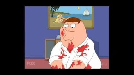 Peter Griffin slaughters a cat.