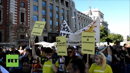 Spain: Madrid decries 'gag-law' at 15m anniversary march