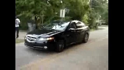 Burnout with Acura Tl - S