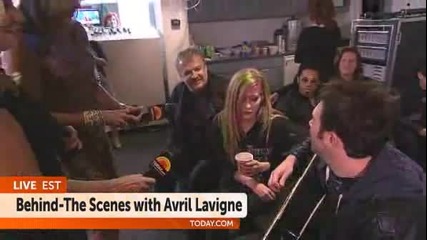 Avril Lavigne Backstage Interview at Today Show - March 8, 2011