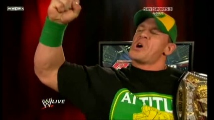 Wwe 16/11/09 Сина говори за опонентите си - Backstage 