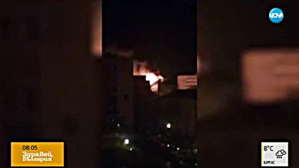 Изгоря покривът на училище в Търговище
