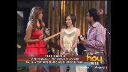 Paty Cantu canta en Programa hoy (23 - 07 - 09)