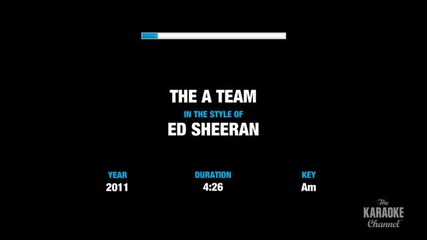 Ed Sheeran - The A Team ( Karaoke )