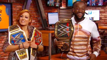 Becky Lynch and Kofi Kingston "Get Up" with ESPN