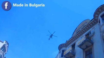 Хеликоптер над Главната в Пловдив (06.05.15 г.)