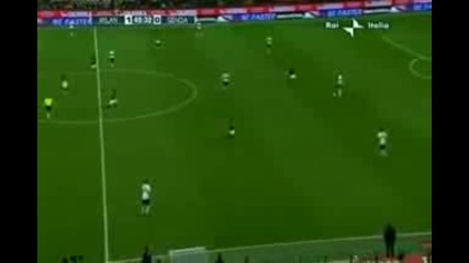 Ac Milan vs Genoa 1 - 0 - Zlatan Ibrahimovic Goal 