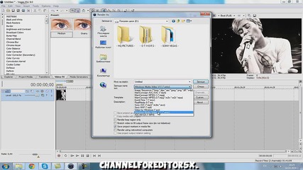 H D Settings for Sony Vegas.