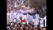 Хиляди протестираха в Мадрид срещу частичната приватизация в здравеопазването