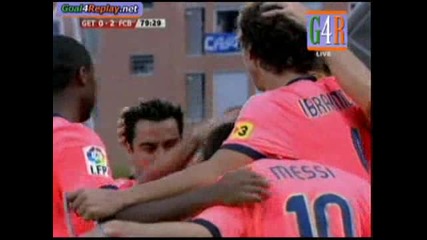 Lionel Messi Goal Getafe - Barcelona 0 - 2 (0 - 2 12/09/2009)