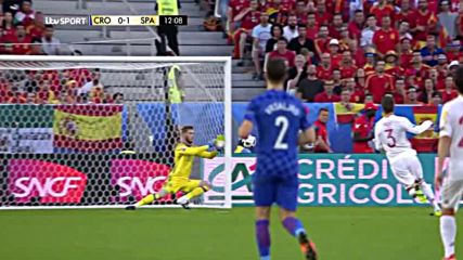 Група D: Хърватия 2 – 1 Испания | У Е Ф А Евро 2016 | Първо полувреме (1st Half)