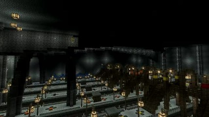 Minecraft Timelapse - Huge Train Station