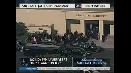 Family Arrives At Forest Lawn Cemetery