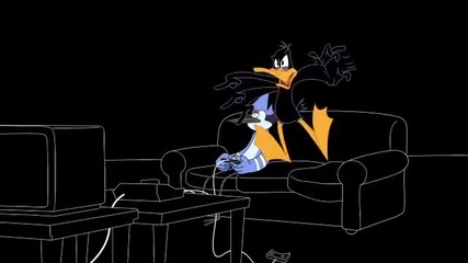 Cartoon Network 20th Anniversary Bumper - Mordecai and Daffy Duck
