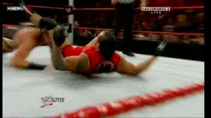 Raw 12/10/2009 Jack Swagger vs M V P [ Bragging Rights qualifying match]