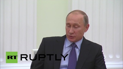 Russia: Putin meets with Price Albert II of Monaco in Moscow
