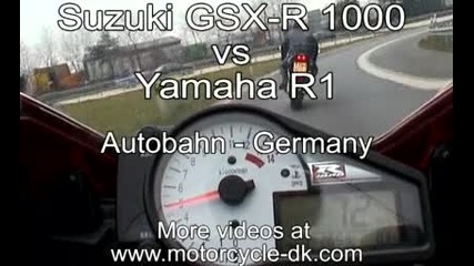 Yamaha R1 vs Suzuki Gsx-r 1000