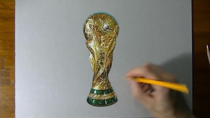 Страхотна реалистична рисунка на Световната купа!