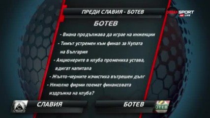 Преди Славия - Ботев Пд