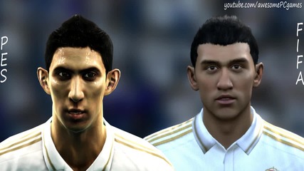 Fifa 12 vs Pes 12 - Faces