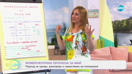 Нумерологична прогноза за май - На кафе (05.05.2021)