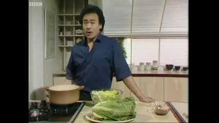 Lettuce with oyster sauce - Ken Homs Chinese Cookery - Bbc 