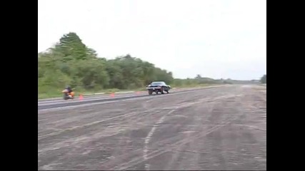 Dodge Charger vs Bike