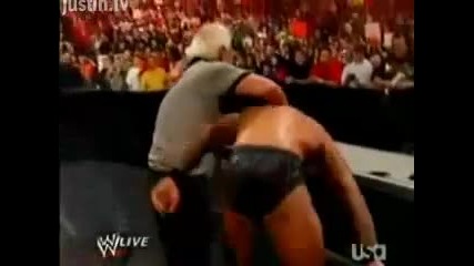 Wwe Raw 06.01.09 Randy Orton Vs Ric Flair Part 1/2 