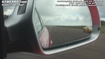Mtm Rs6 730 Hp Sedan vs Lamborghini Gallardo 500 Hp Egear re - race 