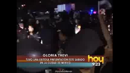 Maite Perroni asistio al concierto de Gloria Trevi (hoy) 