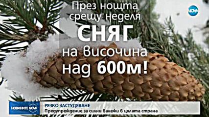 Задава ли се първият сняг за тази година?