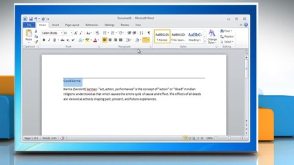 Microsoft® Word 2010: How to add lines and boxes to document on Windows® 7?