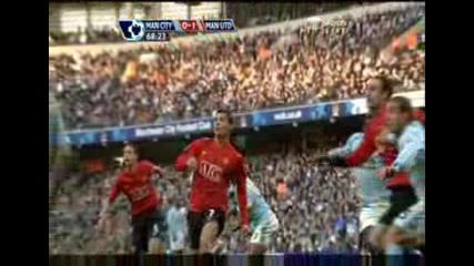 Кристиано Роналдо получава много смешен червен картон в мача Манчестър Сити 0:1 Манчестър Юнайтед 30.11