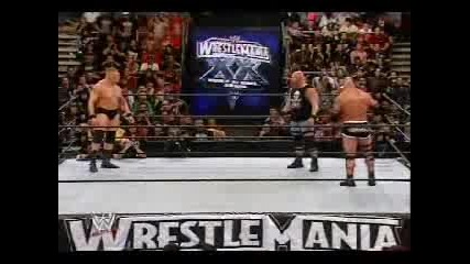 Wwe Wrestlemania Xx - Brock Lesnar vs Bill Goldberg # Special Referee Stone Cold Steve Austin # 1/2