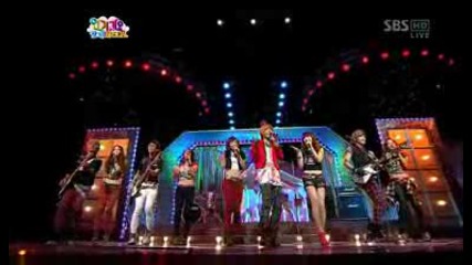 Ft Island - Fire + Pretty Girl ( 2ne1 ) [ Inkigayo 090809 ]