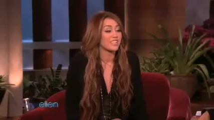 интервю с Miley Cyrus Miley в шоуто на Елън ! Cyrus Ellen Degeneres Show Interview 2010 Hq 