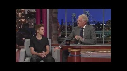 Justin Bieber on David Letterman - Uncomfortable but funny Interview - Hq!