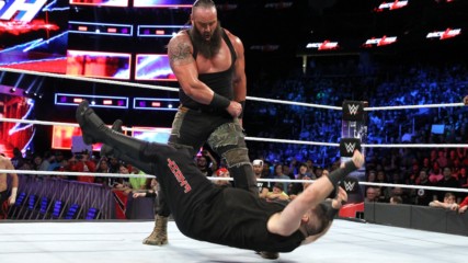 Sami Zayn runs for cover as Braun Strowman decimates Kevin Owens: WWE Backlash 2018 (WWE Network Exclusive)