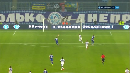 Гол на Miguel Veloso за Fc Dynamo Kyiv срещу Fc Dnipro Dnipropetrovsk - 2015.08.09