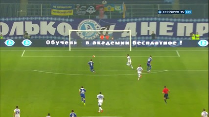 Гол на Miguel Veloso за Fc Dynamo Kyiv срещу Fc Dnipro Dnipropetrovsk - 2015.08.09
